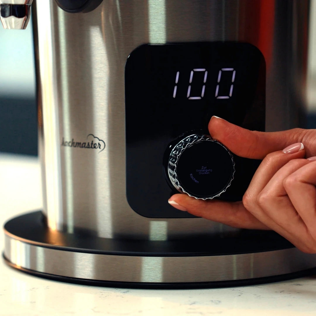 Kochmaster Samowar, Edelstahl, Warmhaltefunktion, 4.0 + 1.0 Liters, Temperaturregelung Teekocher