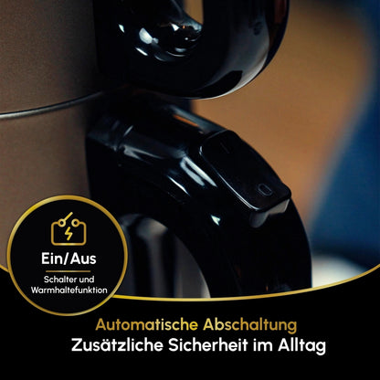 Kochmaster Teekocher, 1800W, Edelstahl 2.0 + 1.0 Liter, Doppelheizsystem, Wasserkocherduct