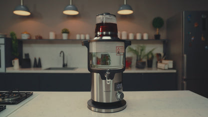 Kochmaster Glas Samowar, 4,5 - 1,1 Liter, Edelstahl, 2000W, Temperaturrregellung Teakocher